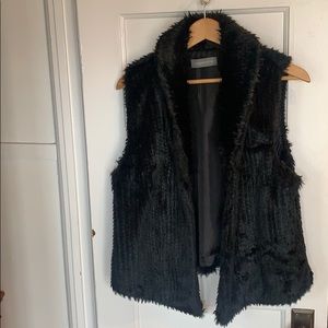 Black Bagatelle faux fur vest